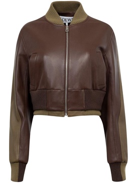 leather bomber jacket