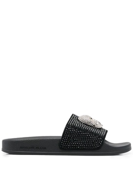 Skull strass pool slides