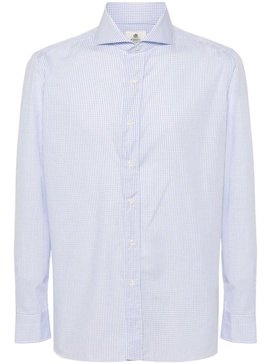 check-pattern cotton shirt