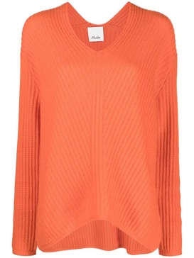 ribbed-knit cashmere sweatshirt