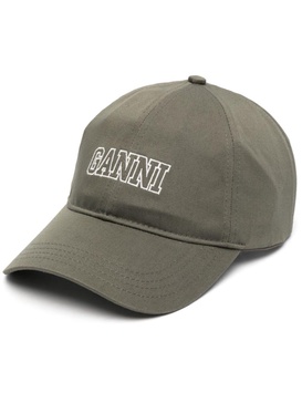 Ganni Organic Cotton Baseball Cap