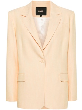 single-breasted twill blazer