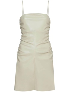 ruched-detail spaghetti-strap minidress