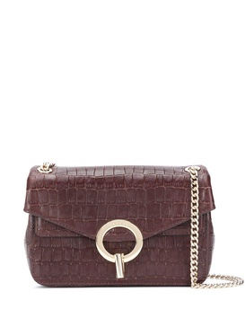 Yza crocodile-effect shoulder bag