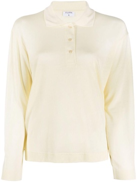 long-sleeved polo top