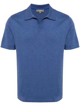 fine-knit polo shirt