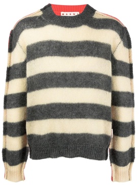 stripe-print knit jumper