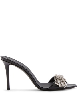 Sabry 90mm crystal-embellished mules