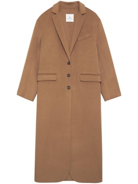 Quinn notched-lapels coat