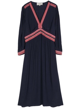 Tanina contrasting-trim dress