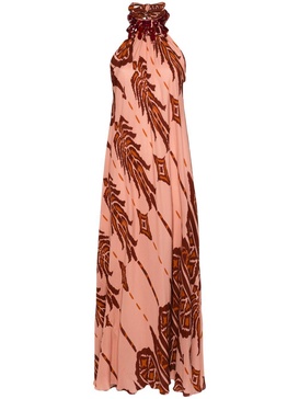 Mohican Song silk maxi dress