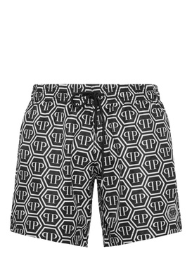 monogram-print swim shorts