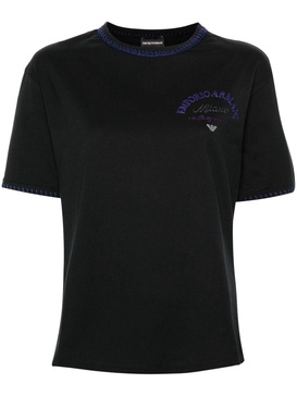 embroidered-logo T-shirt