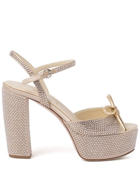 115mm crystal-embellished platform sandals