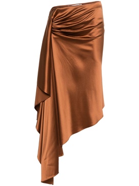 Cusco silk midi skirt