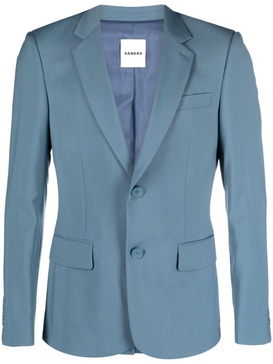 single-breasted virgin wool jacket 