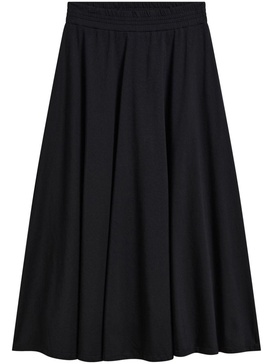 high-rise midi skirt