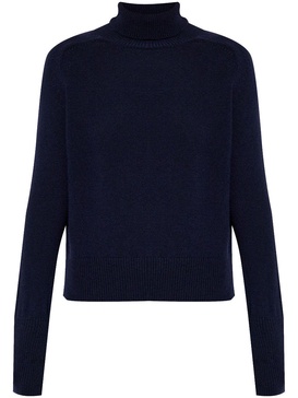 roll-neck wool jumper