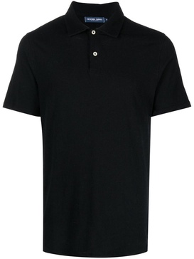 cotton-linen polo shirt