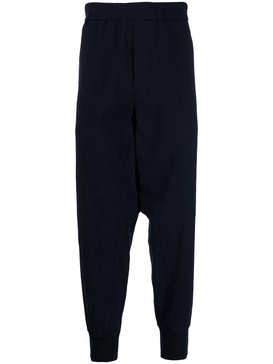 drop-crotch stretch trousers