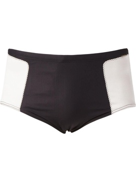 two-tone panel swim shorts