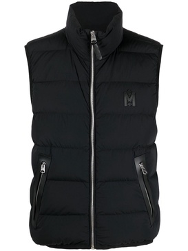 zip-up padded gilet 