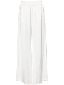 satin wide-leg trousers