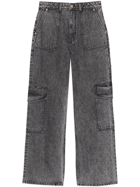 mid-rise wide-leg jeans