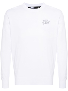 logo-embroidered jumper