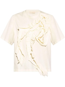 Aris ruffle-detail T-shirt