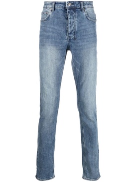 mid-rise slim-fit jeans