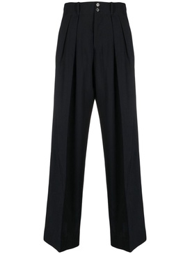 wide-leg tailored trousers