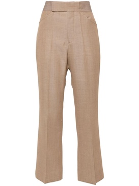 wide cropped flared trousers