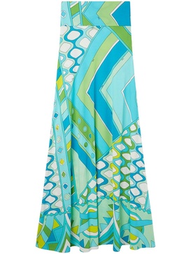 Vivara-print maxi skirt