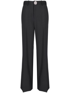 crystal-embellished cut-out tailored trousers