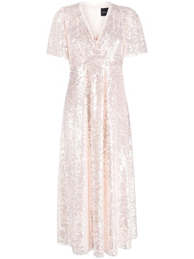 Mila sequin-design long dress 