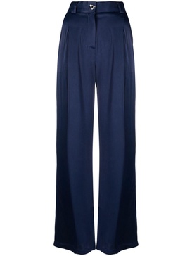 pleated-detail palazzo pants