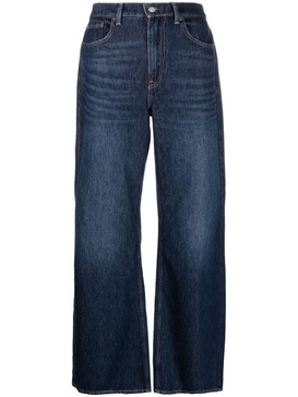 mid-waist wide-leg jeans