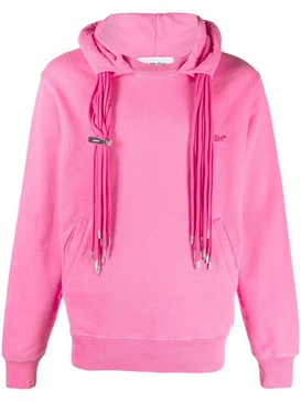 multi-cord drawstring hoodie