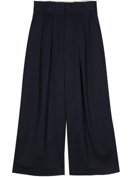 high-waist wide-leg trousers