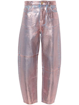 Foil Stary high-rise tapered-leg jeans