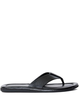 Cooper leather flip flops