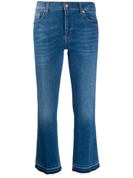 mid rise cropped jeans