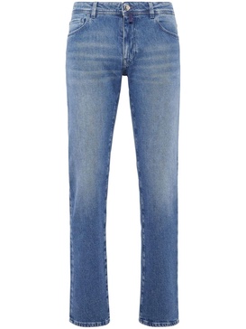 low-rise straight-leg jeans