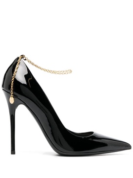 120mm patent leather pumps