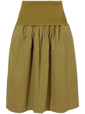 pleated cotton skirt