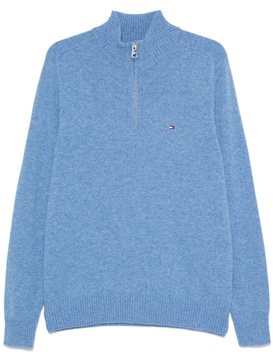 wool half-zip sweater