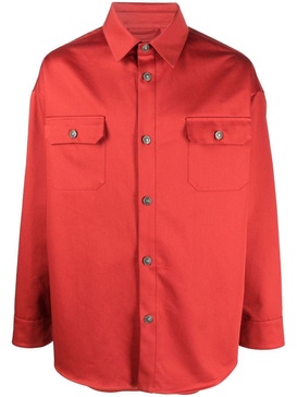 button-down fitted shirt jacket