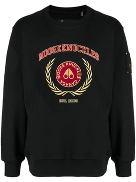 logo-embroidered cotton sweatshirt