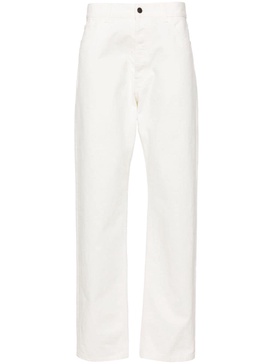 White Burt Straight-Leg Jeans